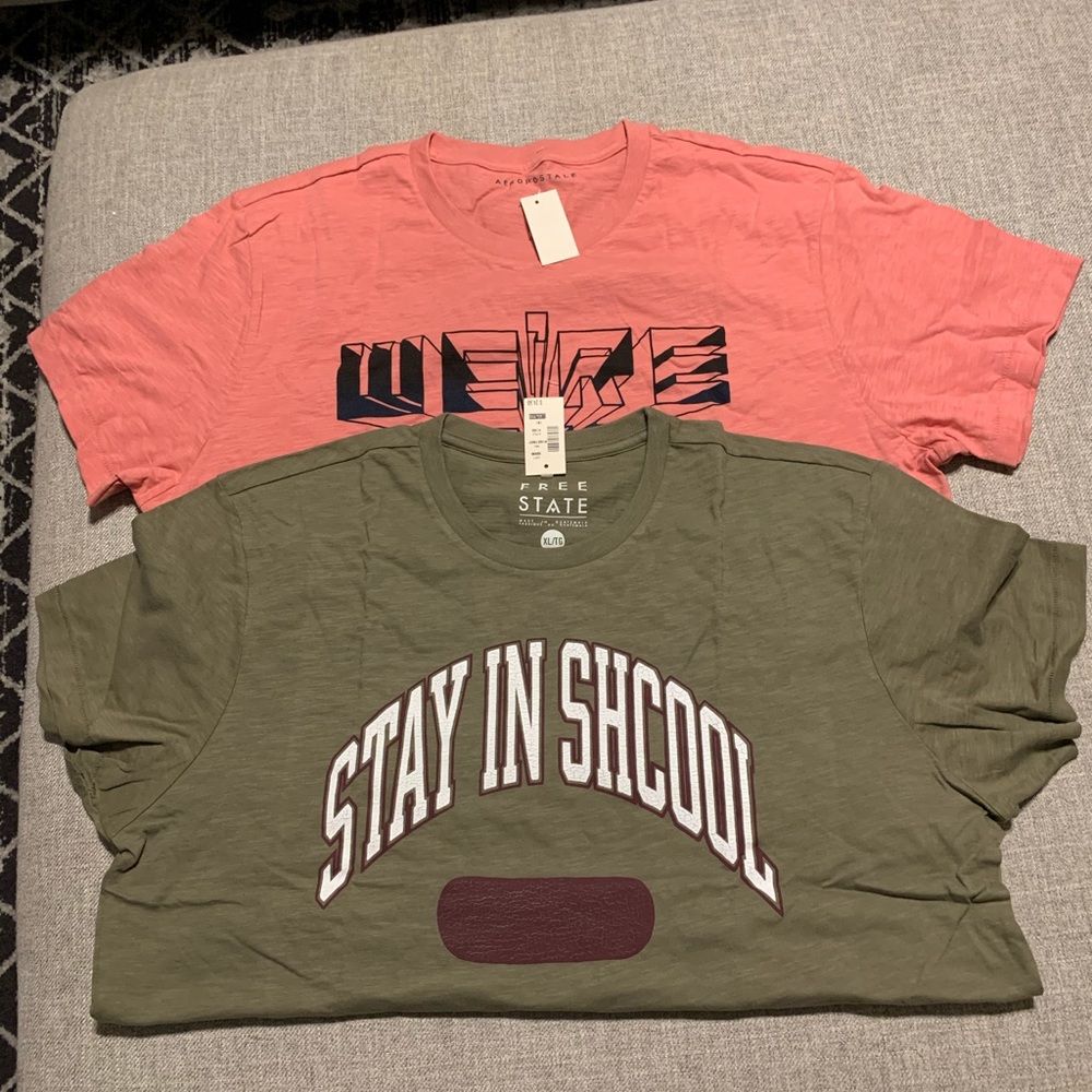 NWT Pair of Aeropostale and Free State shirts